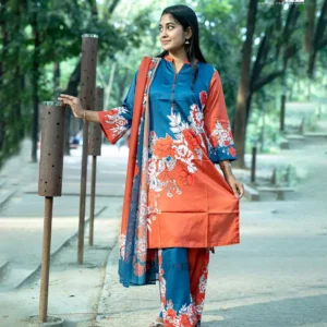 Womens Multi-Color Three Piece Kamiz Set