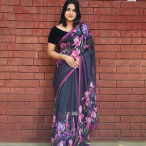 Lily Premium Chinon georgette Saree