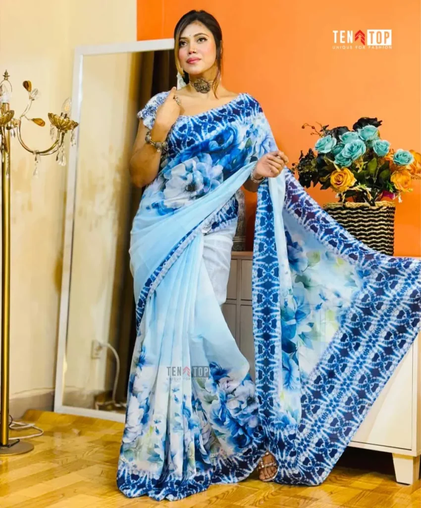 Premium Art Silk Somudrobilas Saree
