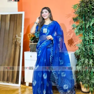Premium Muslin Organza Nilanjona Saree