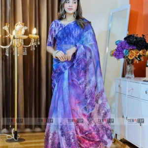 Lavender Saree